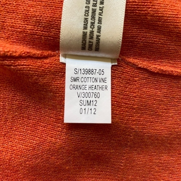 Gap Men’s V-Neck Sweater, Orange Heather, Medium, Long Sleeves - Picture 13 of 13